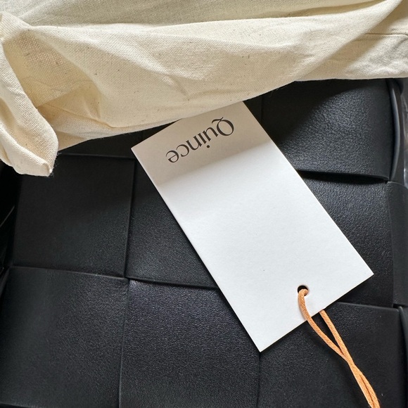 Quince Black Woven Leather Bag with dust bag - Picture 7 of 8